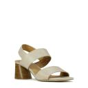 EOS Footwear - Petto Women Leather Block Heels Sandals White / 37