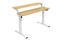 Ergolux Standing Split Desk (Natural/White)