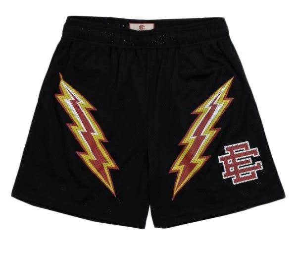 Eric Emanuel EE Basic Lightning Bolt Short Black/Yellow/Red