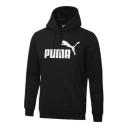 Essentials Big Logo Men's Hoodie in Black, Size XL, Cotton by Puma