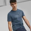 Essentials Elevated Men's T-Shirt in Dark Night, Size 2XL, Cotton/Polyester by Puma