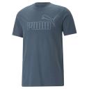 Essentials Elevated Men's T-Shirt in Dark Night, Size 2XL, Cotton/Polyester by Puma