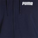 Essentials Full-Zip Full-length Men's Hoodie in Peacoat, Size Medium, Cotton by Puma