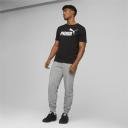 Essentials Logo Men's T-Shirt in Black, Size XL, Cotton/Polyester by Puma