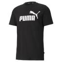 Essentials Logo Men's T-Shirt in Black, Size XL, Cotton/Polyester by Puma