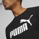 Essentials Logo Men's T-Shirt in Black, Size XL, Cotton/Polyester by Puma