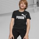 Essentials Logo T-Shirt - Youth 8-16 Years in Black, Size 4T, Cotton/Polyester by Puma