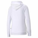 Essentials Logo Women's Hoodie in Black, Size Large, Cotton by Puma