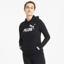 Essentials Logo Women's Hoodie in Black, Size XS, Cotton by Puma