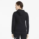 Essentials Logo Women's Hoodie in Black, Size XS, Cotton by Puma