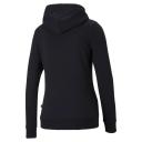 Essentials Logo Women's Hoodie in Black, Size XS, Cotton by Puma