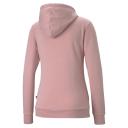 Essentials Logo Women's Hoodie in Bridal Rose, Size XL, Cotton by Puma