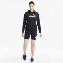 Essentials Logo Women's Hoodie in Light Gray Heather, Size Large, Cotton by Puma