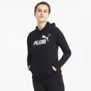 Essentials Logo Women's Hoodie in Light Gray Heather, Size Small, Cotton by Puma