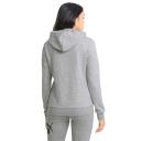 Essentials Logo Women's Hoodie in Light Gray Heather, Size Small, Cotton by Puma