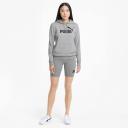 Essentials Logo Women's Hoodie in Light Gray Heather, Size XL, Cotton by Puma