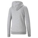 Essentials Logo Women's Hoodie in Light Gray Heather, Size XL, Cotton by Puma