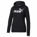 Essentials Logo Women's Hoodie in White, Size Medium, Cotton by Puma