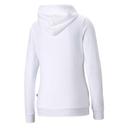 Essentials Logo Women's Hoodie in White, Size Small, Cotton by Puma