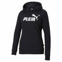 Essentials Logo Women's Hoodie in White, Size Small, Cotton by Puma