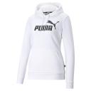 Essentials Logo Women's Hoodie in White, Size XS, Cotton by Puma