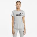 Essentials Logo Women's T-Shirt in Light Gray Heather, Size Large, Cotton by Puma