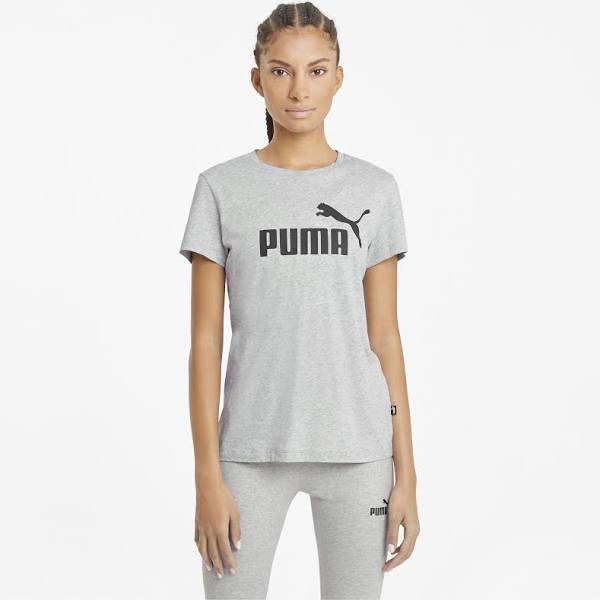 Essentials Logo Women's T-Shirt in Light Gray Heather, Size Large, Cotton by Puma