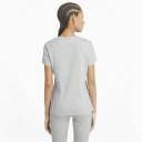 Essentials Logo Women's T-Shirt in Light Gray Heather, Size Medium, Cotton by Puma