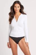 Essentials Long Sleeve Sun Safe - White | Sea Level Australia AU10/US6