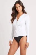 Essentials Long Sleeve Sun Safe - White | Sea Level Australia AU10/US6