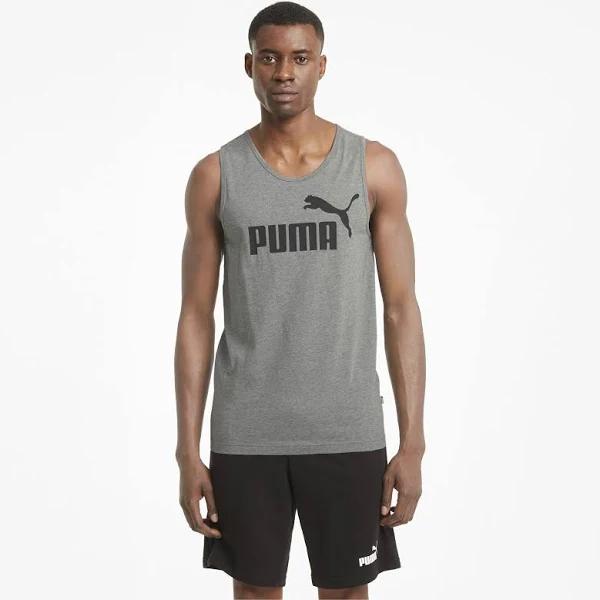 Essentials Men's Tank Top in Medium Gray Heather, Cotton by Puma