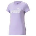 Essentials+ Nova Shine Women's T-Shirt in Vivid Violet, Size Small, Cotton by Puma