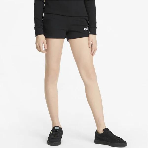 Essentials+ Shorts - Girls 8-16 Years in Black, Size 3T, Cotton/Elastane by Puma