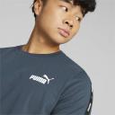 Essentials+ Tape Men's T-Shirt in Dark Night, Size Small, Cotton/Polyester by Puma