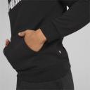 Essentials+ Two-Tone Big Logo Men's Hoodie in Black/White, Size 2XL, Cotton by Puma