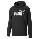 Essentials+ Two-Tone Big Logo Men's Hoodie in Black/White, Size 2XL, Cotton by Puma