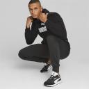 Essentials+ Two-Tone Big Logo Men's Hoodie in Black/White, Size 2XL, Cotton by Puma