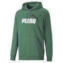 Essentials+ Two-Tone Big Logo Men's Hoodie in Vine, Size Small, Cotton by Puma