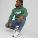 Essentials+ Two-Tone Big Logo Men's Hoodie in Vine, Size Small, Cotton by Puma