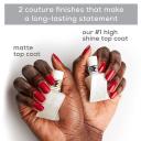 Essie Gel Couture Platinum Grade Finish Top Coat Top Coat, 0.46 fl oz