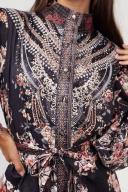 Esther & Co. Amalee Dress - Black Floral XXL