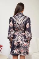 Esther & Co. Amalee Dress - Black Floral XXL