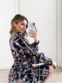 Esther & Co. Amalee Dress - Black Print 3XL