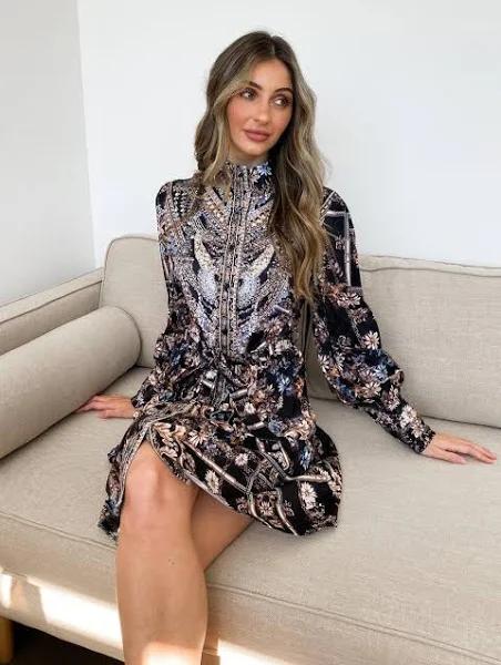 Esther & Co. Amalee Dress - Black Print 3XL