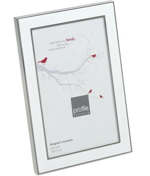 Eternal White Metal 6x8 Photo Frame | Kaieda