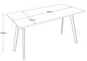 Eternity High Bar Table 1800 x 900 / Natural Oak / Black