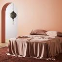 ettitude Bamboo Lyocell Signature Sateen Duvet Cover in Sky/Blue | Queen