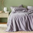 ettitude Bamboo Lyocell Signature Sateen Duvet Cover in Sky/Blue | Queen