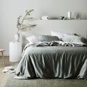 ettitude Bamboo Lyocell Signature Sateen Duvet Cover in Sky/Blue | Queen