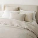 European Flax Linen Fibre Dyed Quilt Cover, King, Frost Grey